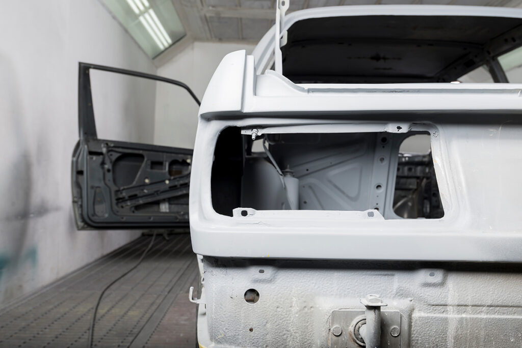 White care in an auto body repair shop