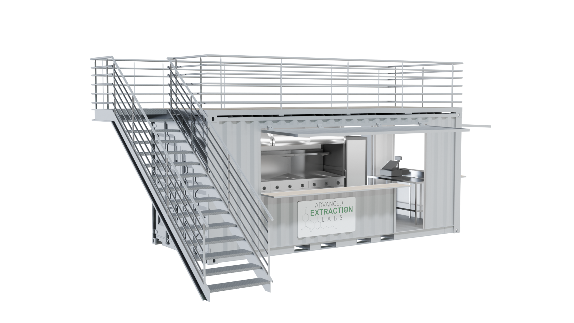 Advanced Extraction Labs Commercial Kitchen 3 D Render